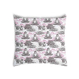 Health pillow with pink Buddha