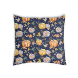 Health pillow blue with pumpkins