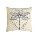 Health pillow yellow with dragonfly