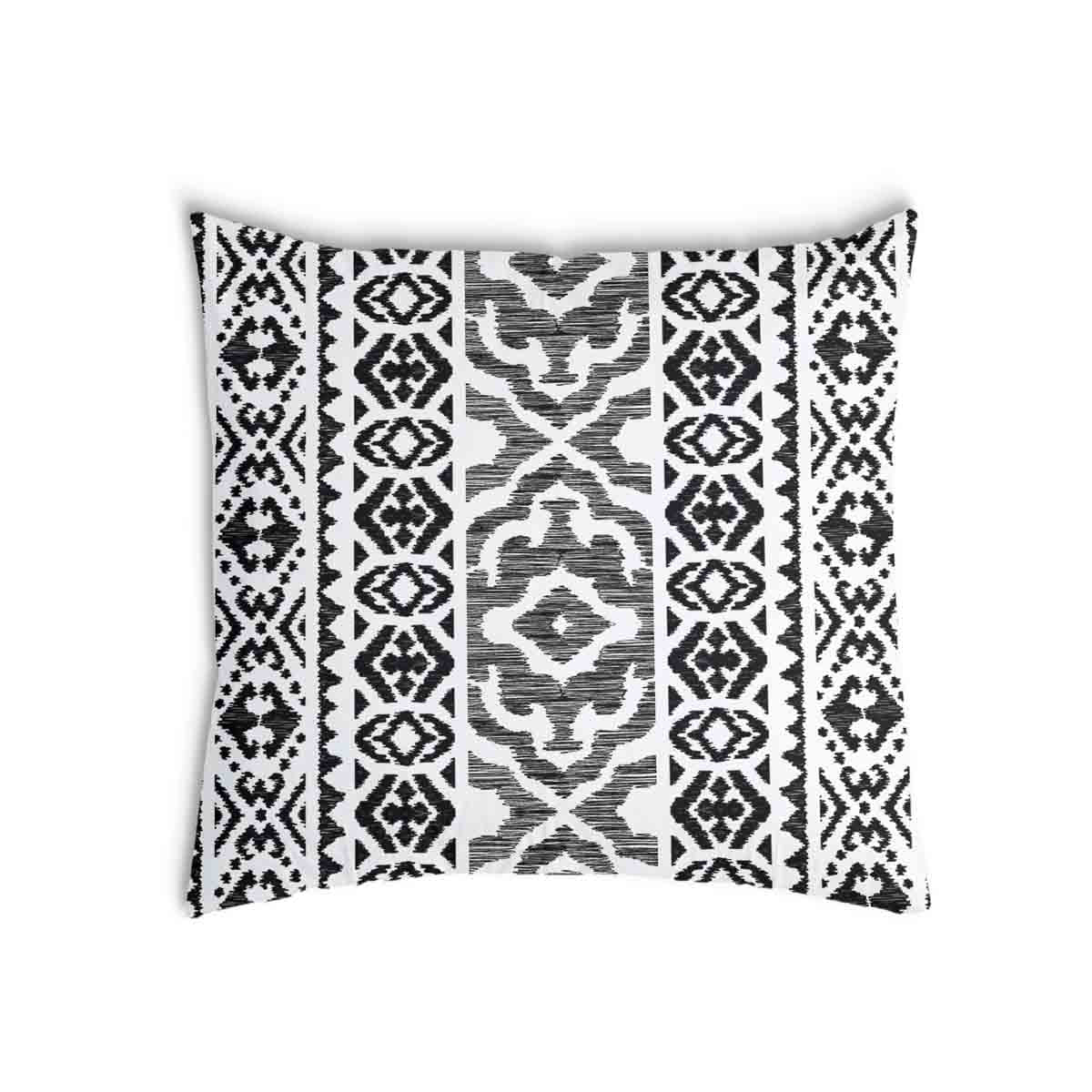 Health pillow with black shapes