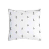 Health pillow white with gray fir trees