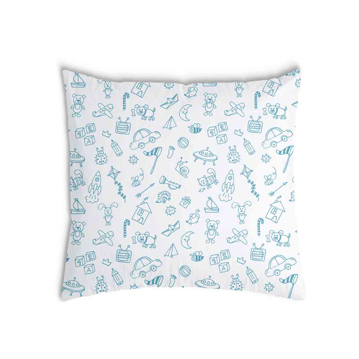 Coussin de santé blanc avec jouets