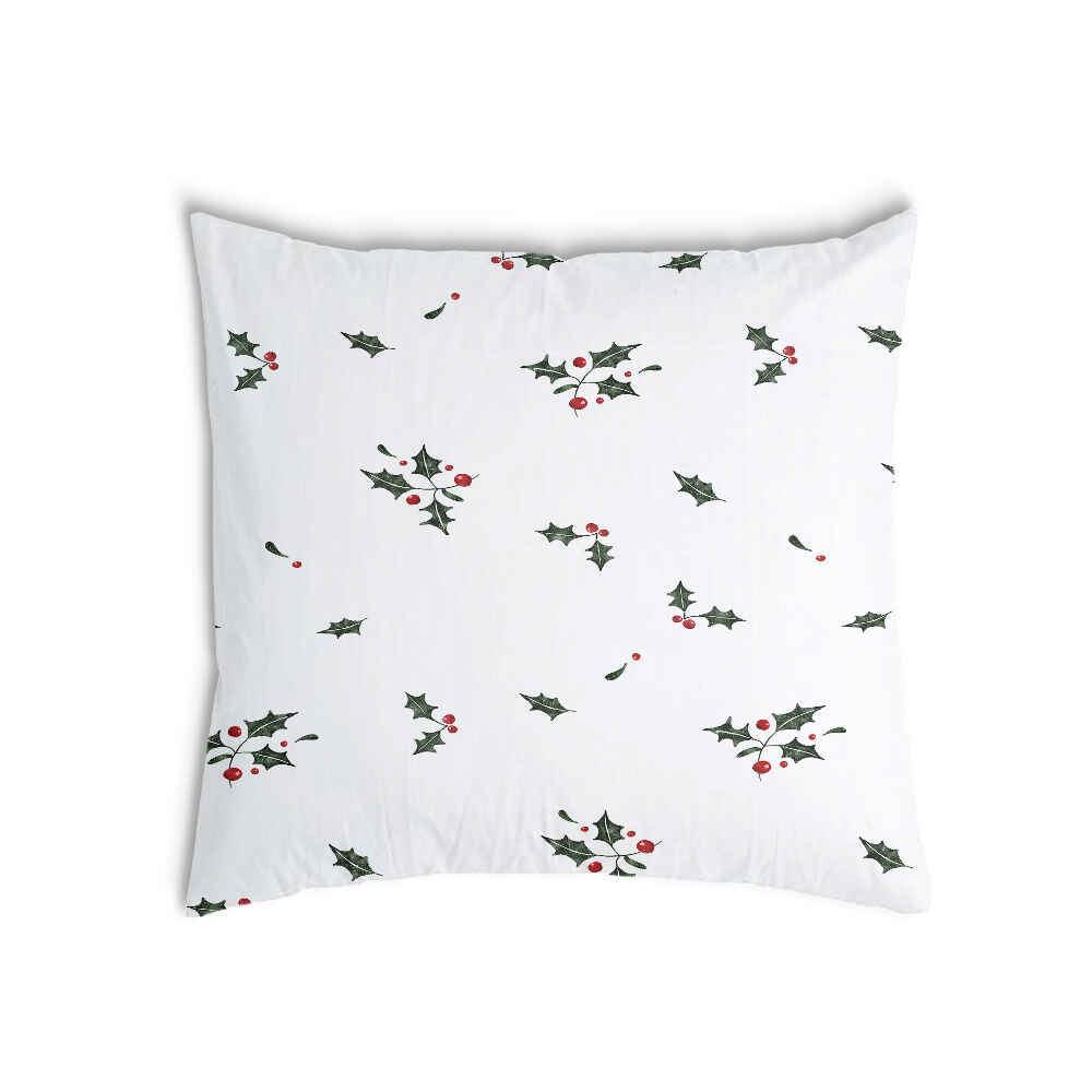 Coussin de santé blanc branches de gui