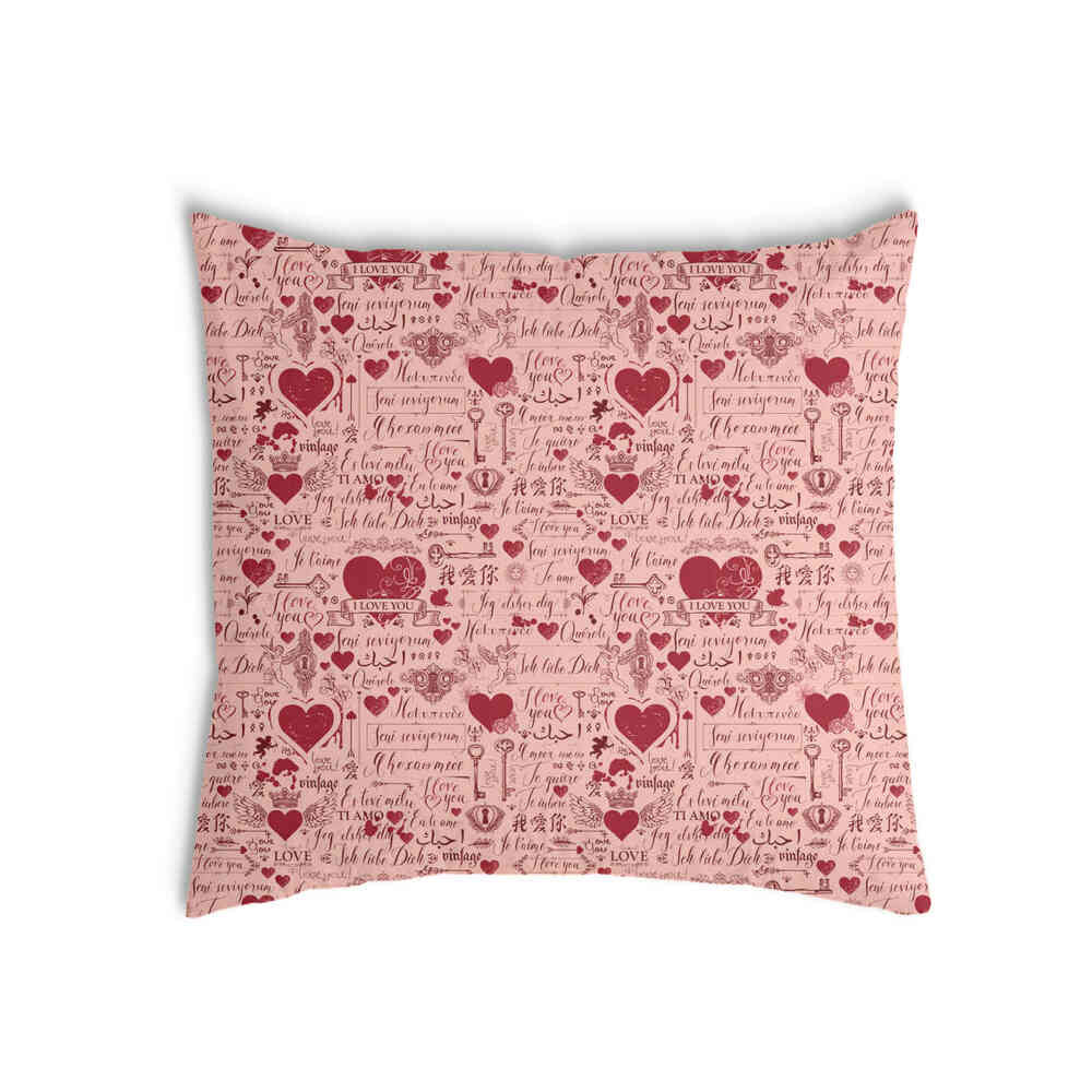 Coussin de santé rose Je t'aime