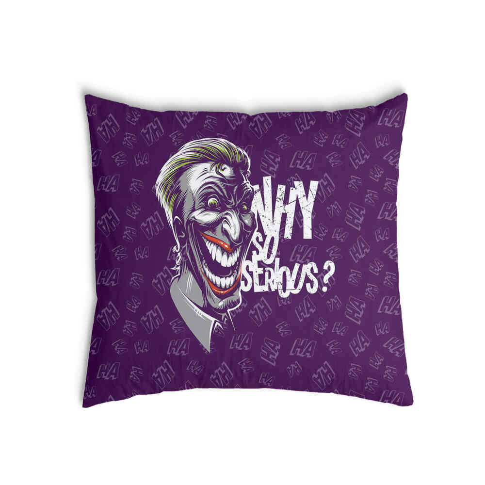 Coussin de santé violet Why So Serious?