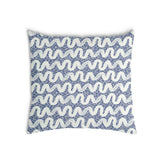 Health pillow blue white waves