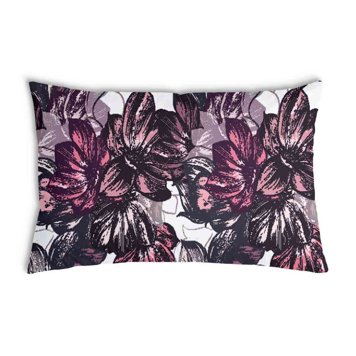 Health pillow with purple sea of flowers