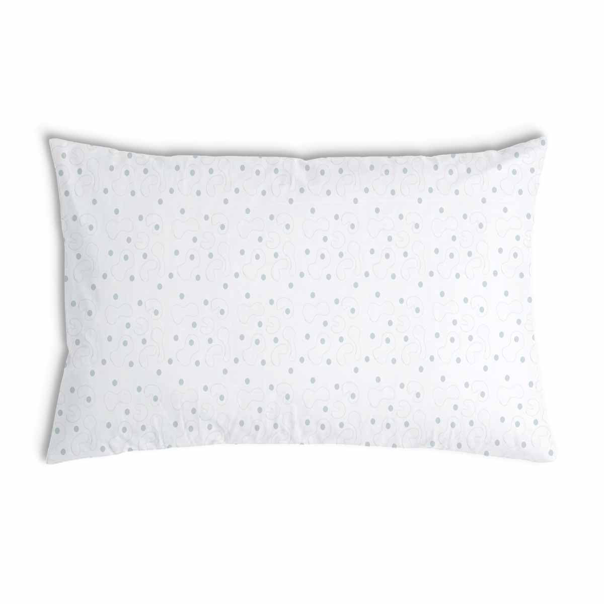 Health pillow white with gray dots