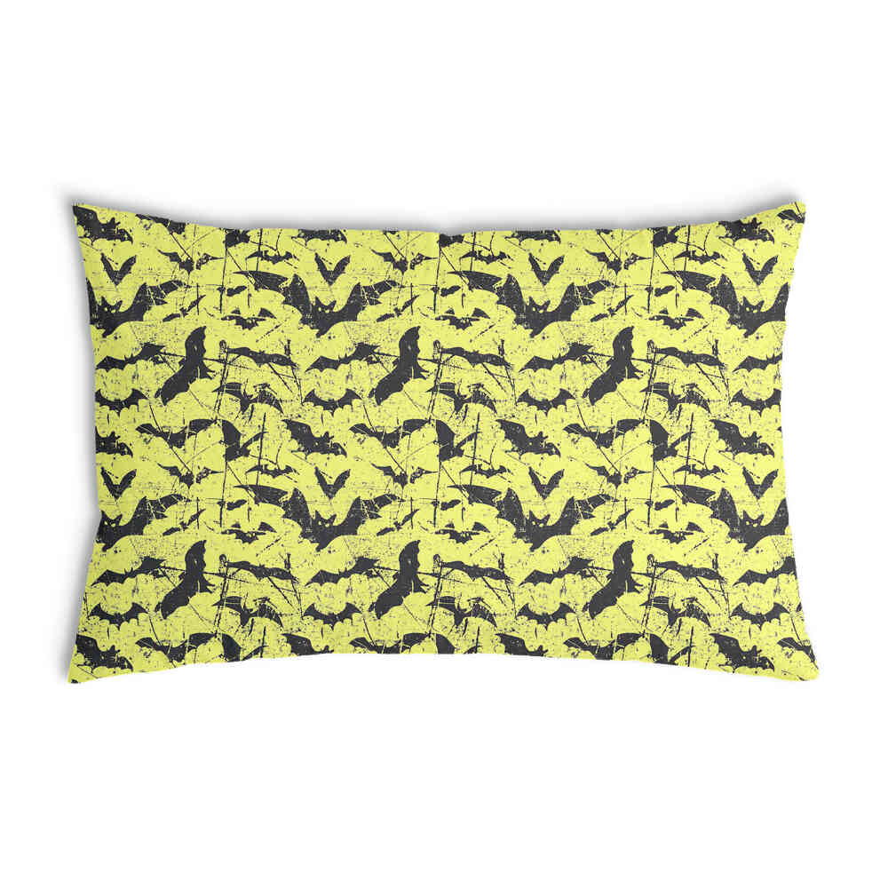 Coussin de santé jaune chauve-souris