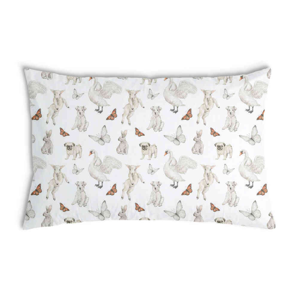 Coussin de santé blanc animaux mignons