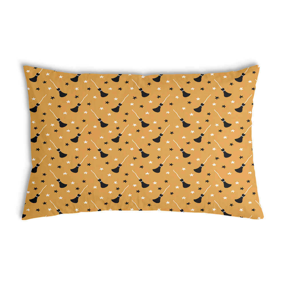Health pillow orange with Potter's broom