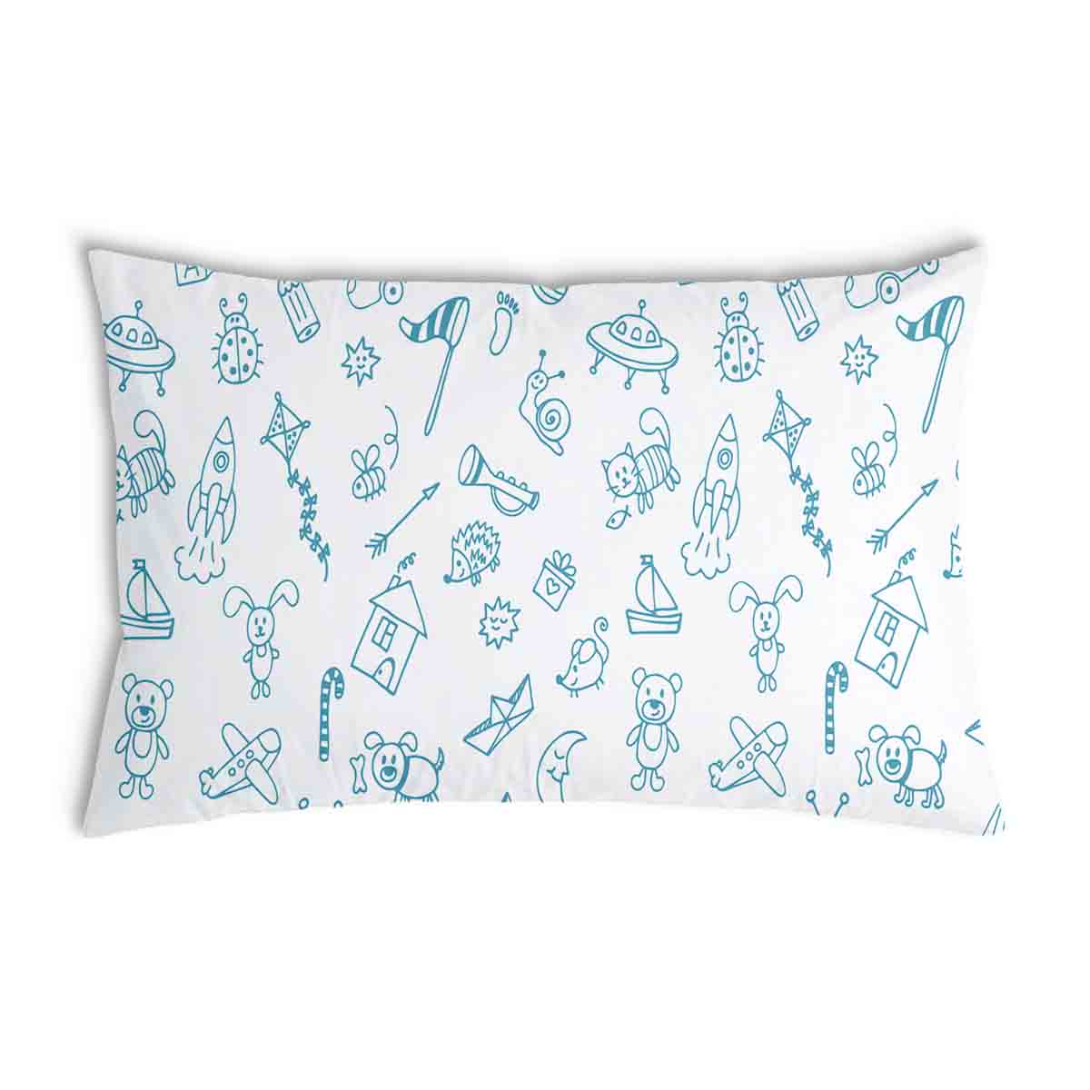 Coussin de santé blanc avec jouets