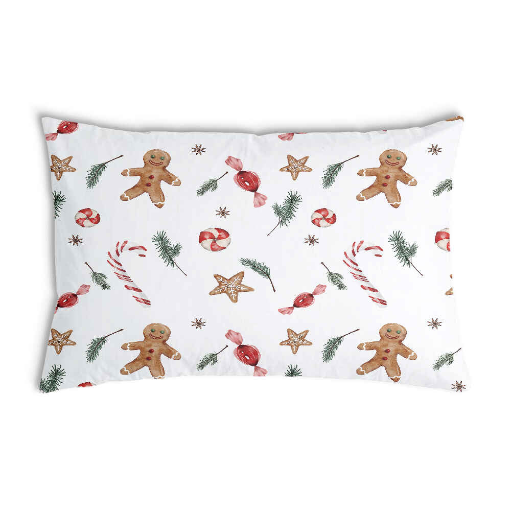 Coussin de santé temps de Noël blanc