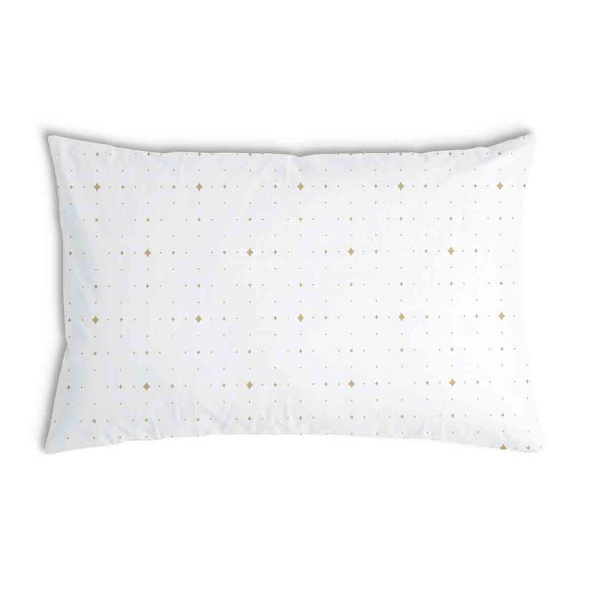 Health pillow white with small shapes