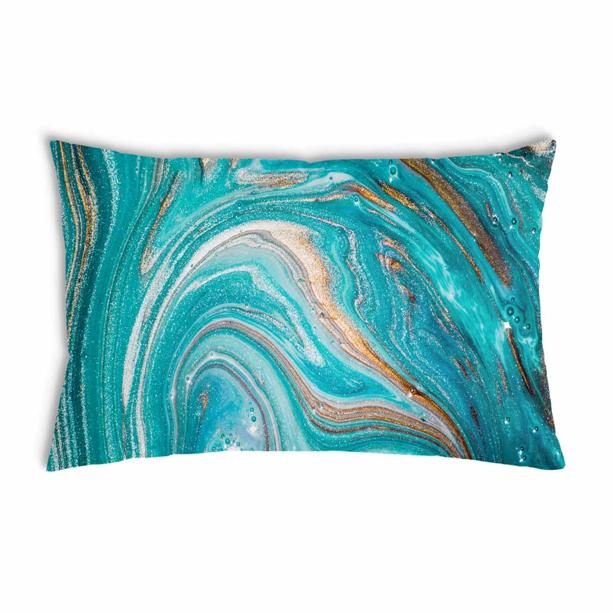 Health Pillow Marble Turquoise