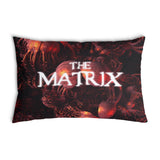 Health pillow red with "The Matrix" lettering.
