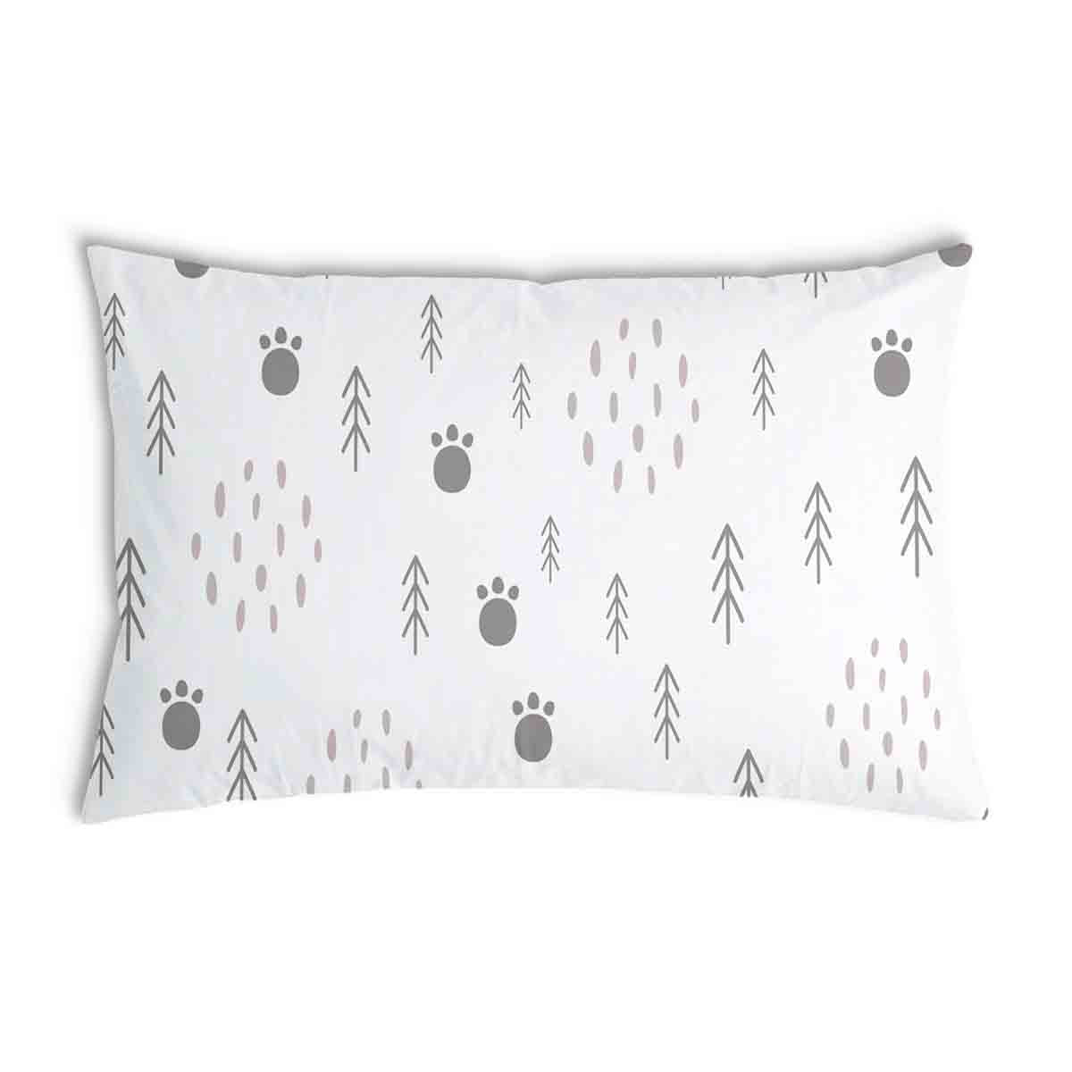 Health pillow paw prints in the forest