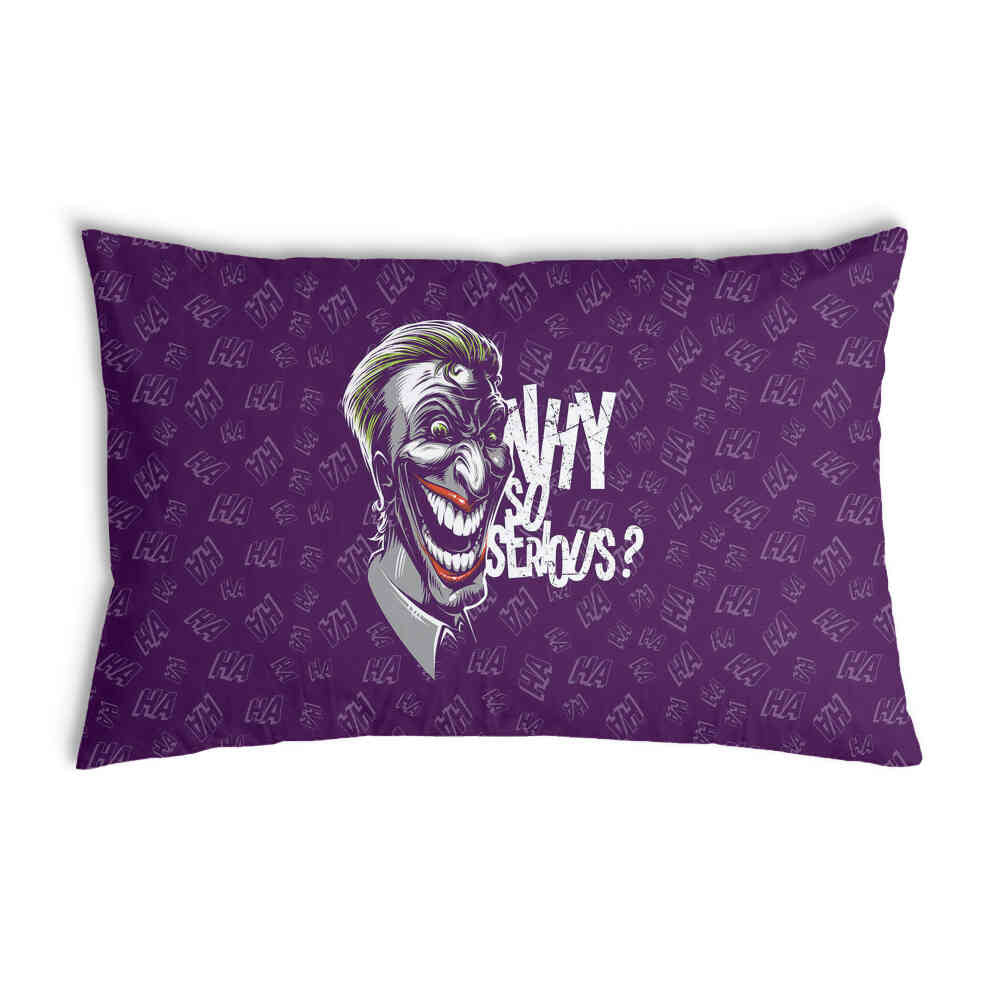 Coussin de santé violet Why So Serious?