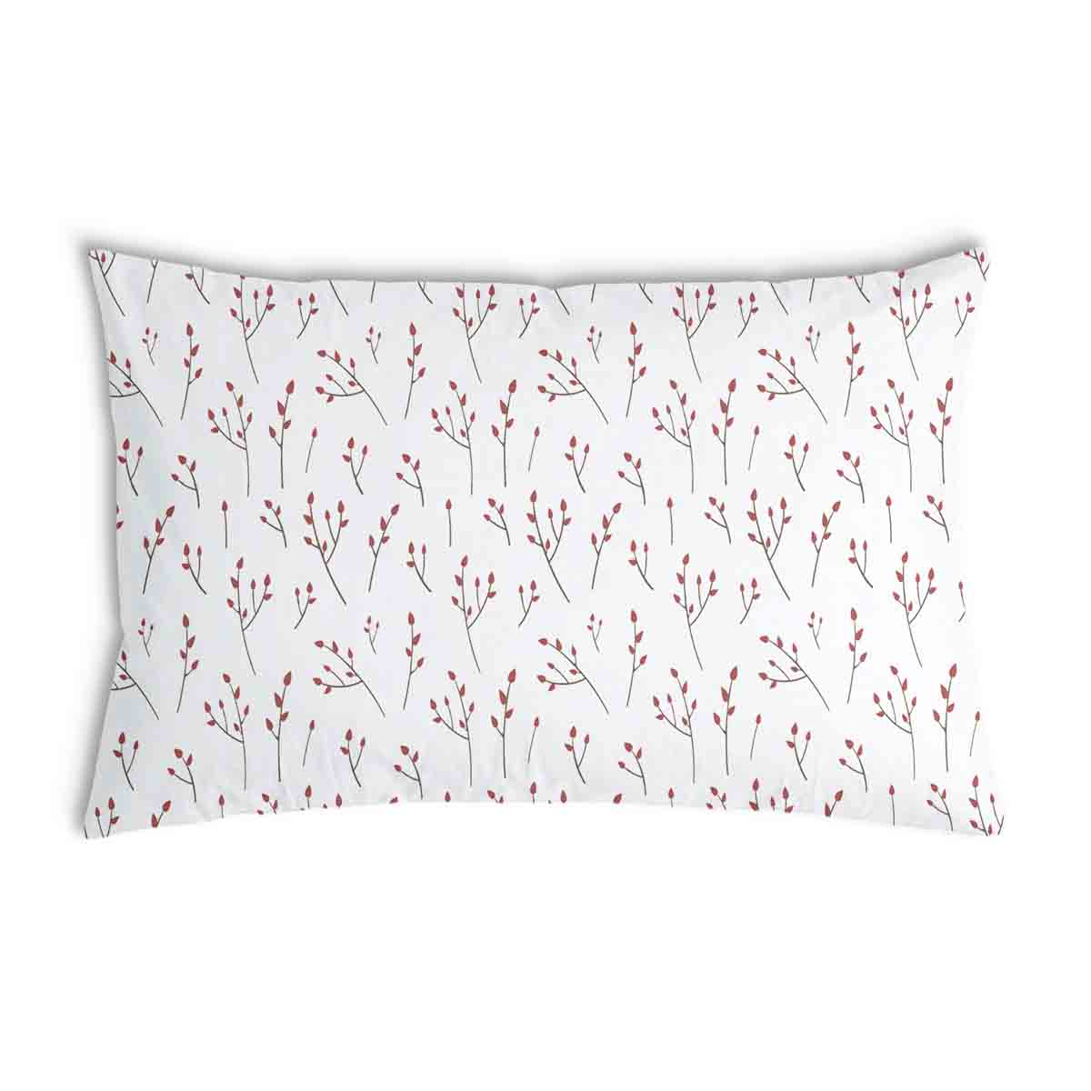 Health pillow white with delicate roses
