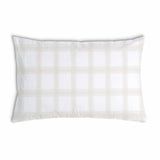 Health pillow orange green checkered