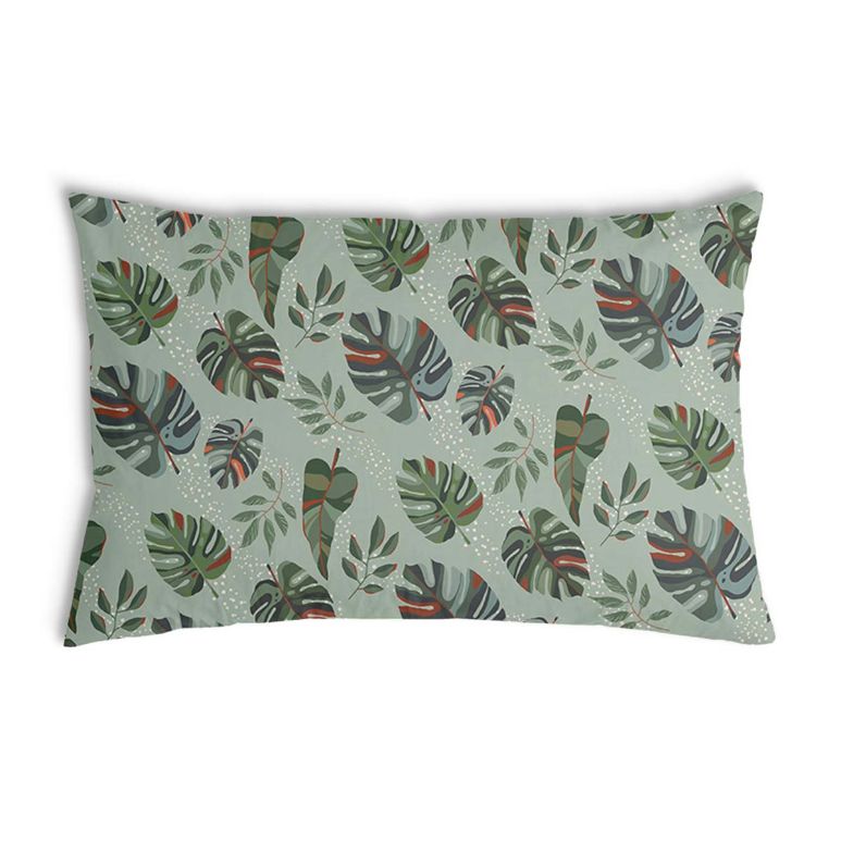 Health Pillow Dark Monstera