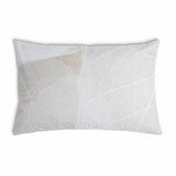Health pillow, grey with white pattern.