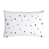 Health pillow white with scattered dots