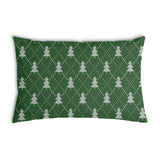 Green health pillow with fir trees