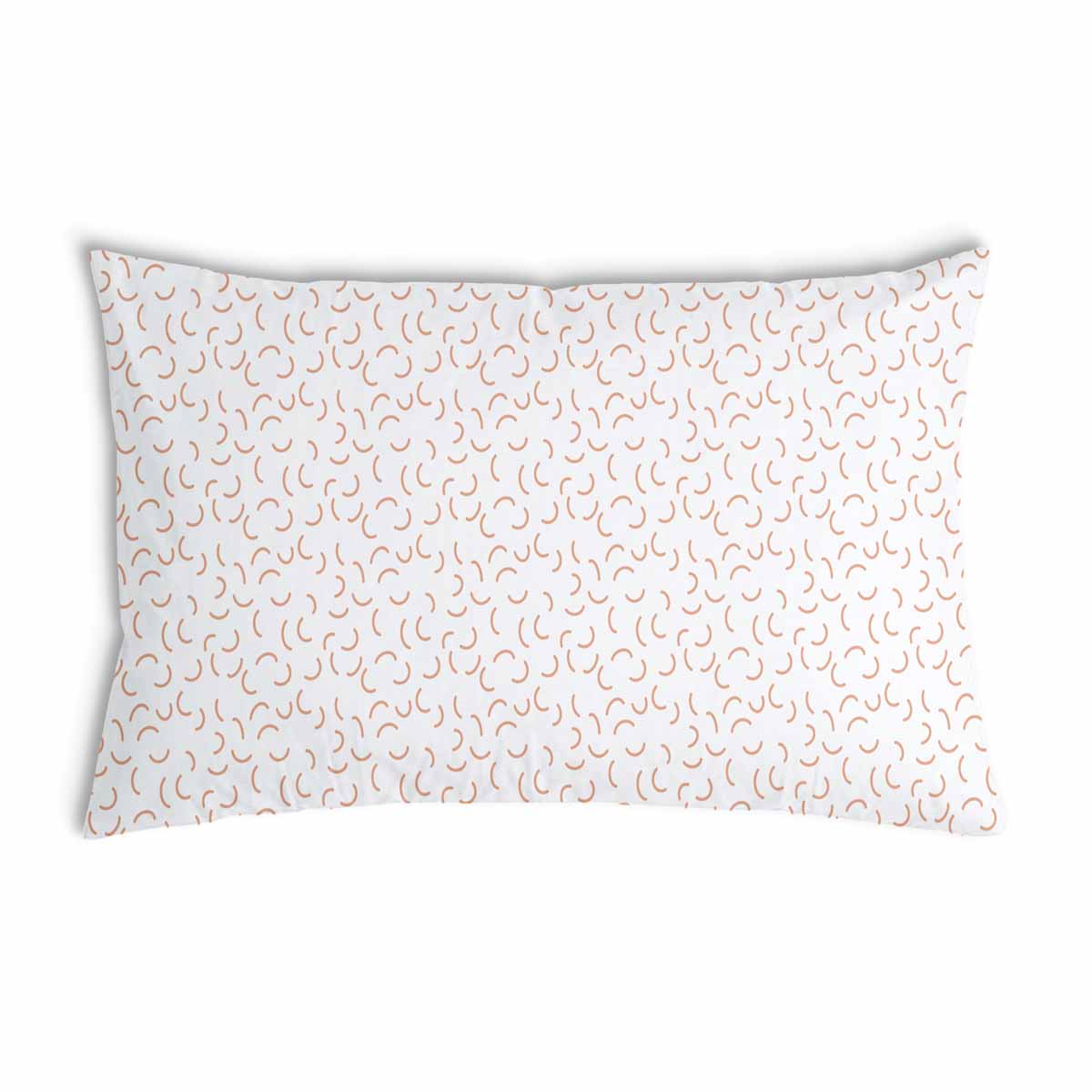 Health pillow white with semicircles