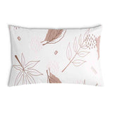 Health pillow pink with leaves
