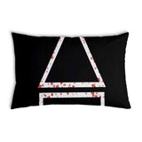 Health pillows, bloody shapes.