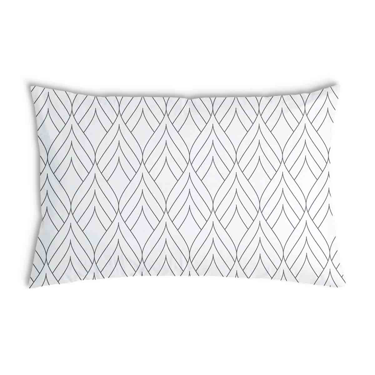 Coussin de santé blanc avec formes 3D