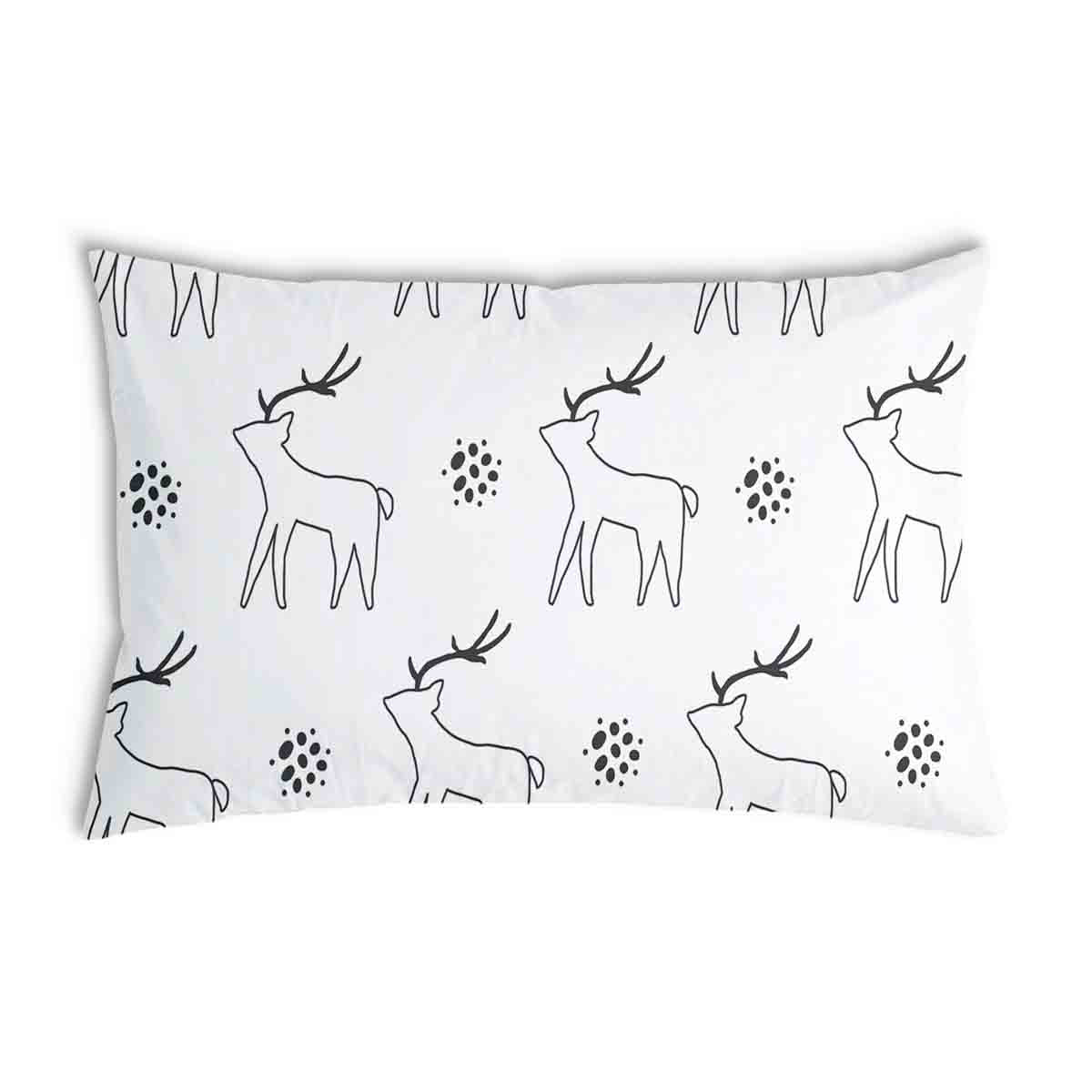 Health Pillow White with Deer