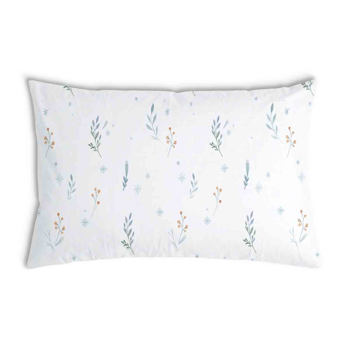 Coussin de santé blanc avec fleurs de printemps