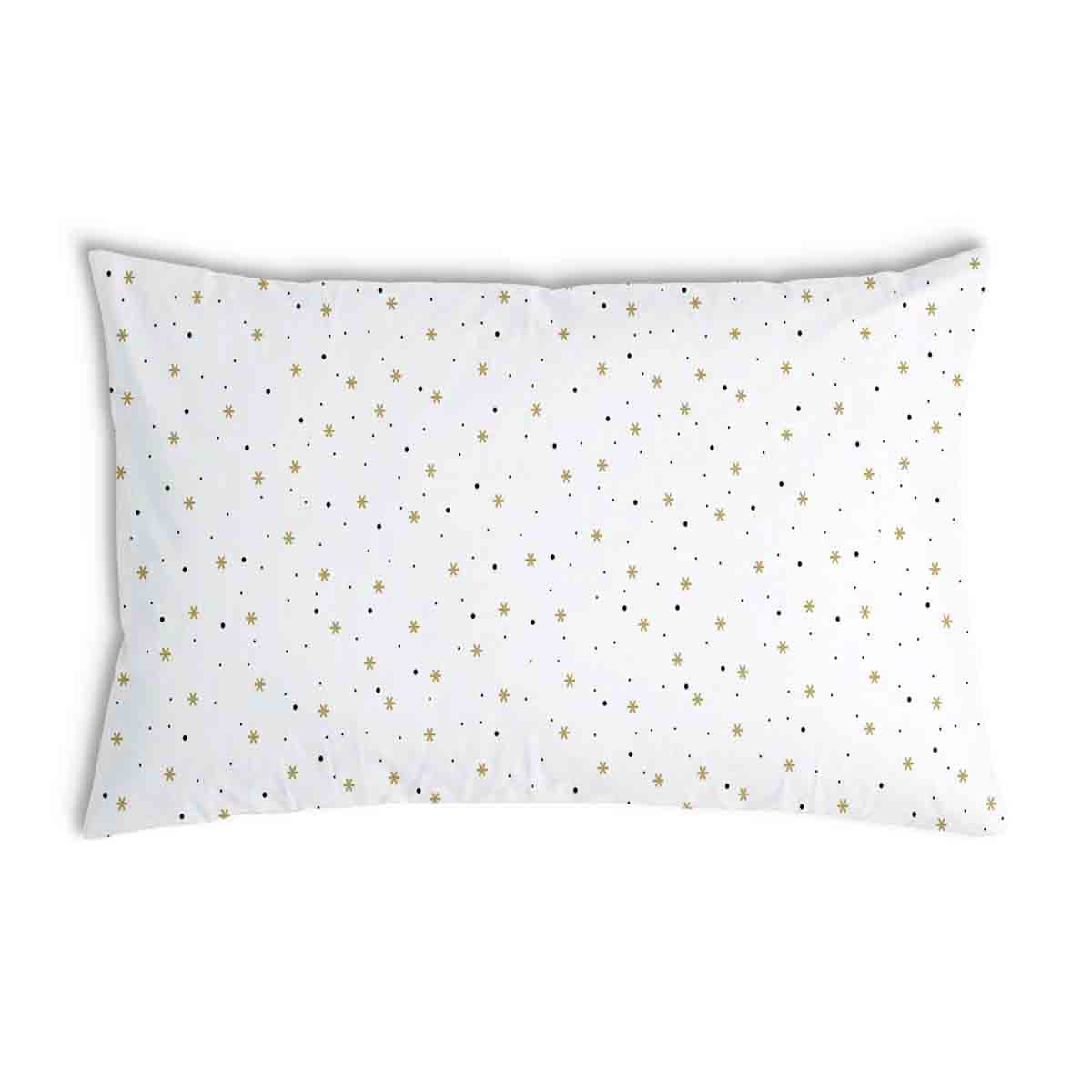 Coussin de santé blanc avec étoiles et points