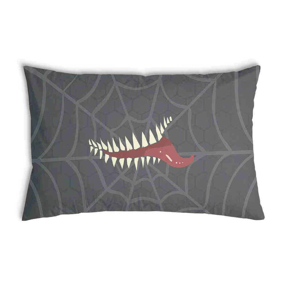Health Pillow Gray Spiderweb