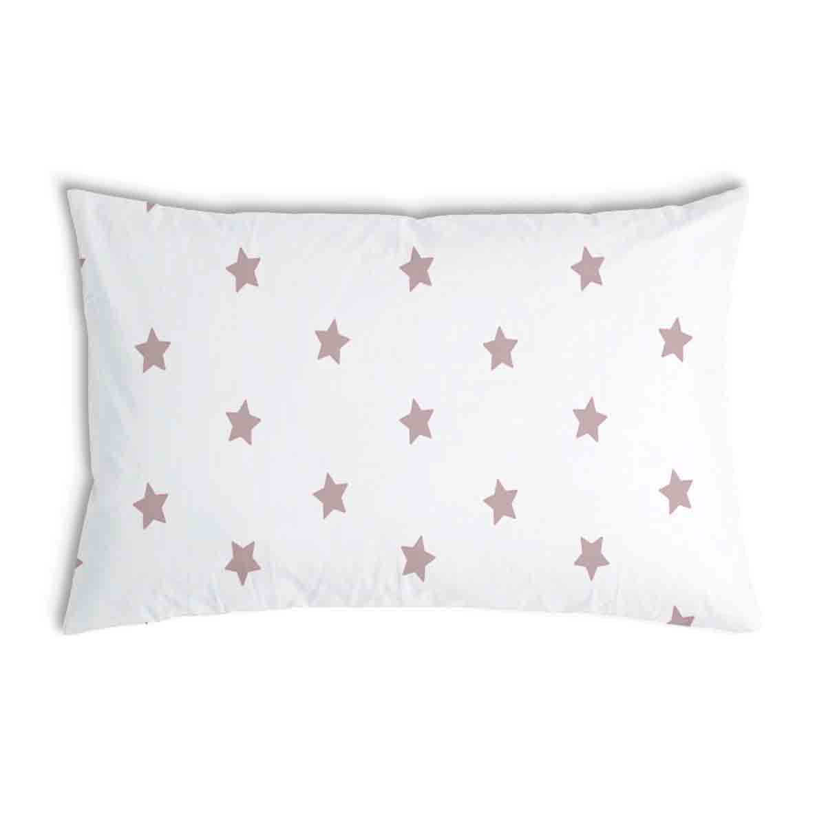 Health pillow white with pink stars