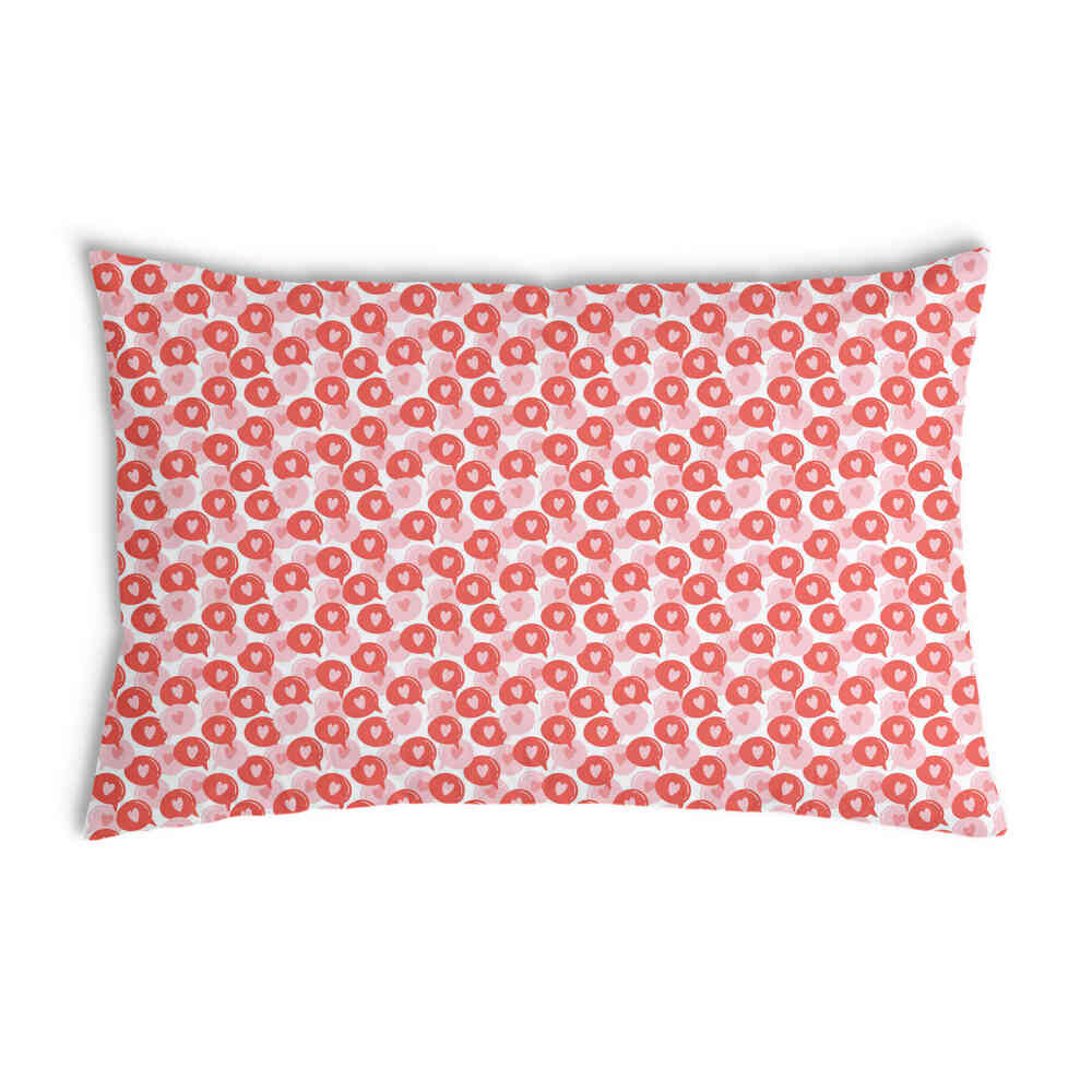 Coussin de santé bulle de dialogue avec cœur