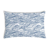 Health pillow waves in blue