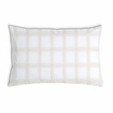 Health pillow orange green checkered