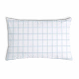 Health pillow, white and blue checkered
