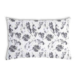 Health pillow white with grey leaves