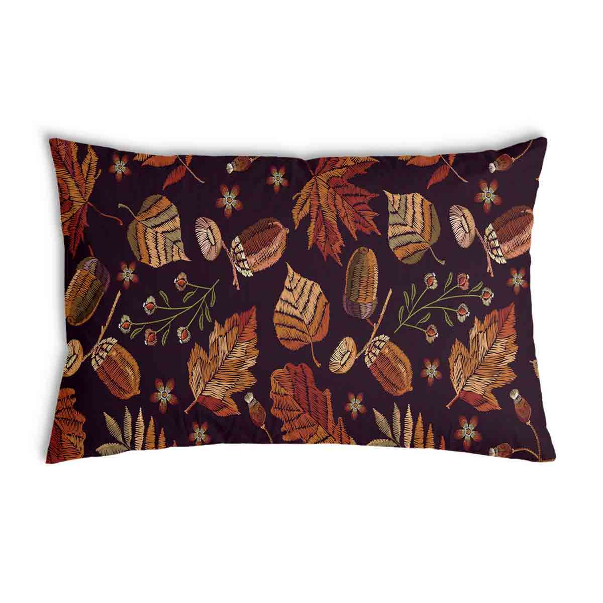 Coussin de santé feuilles d'automne brunes
