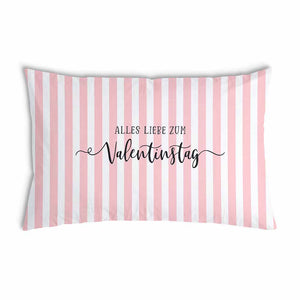 Coussin de santé avec housse en coton rayé Saint-Valentin