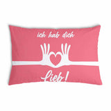 Health pillow, pink. I love you.