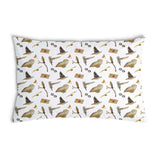 White health pillow with owls