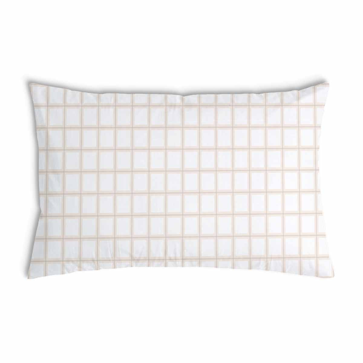 Coussin de santé orange beige à carreaux