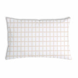 Health pillow orange beige checkered