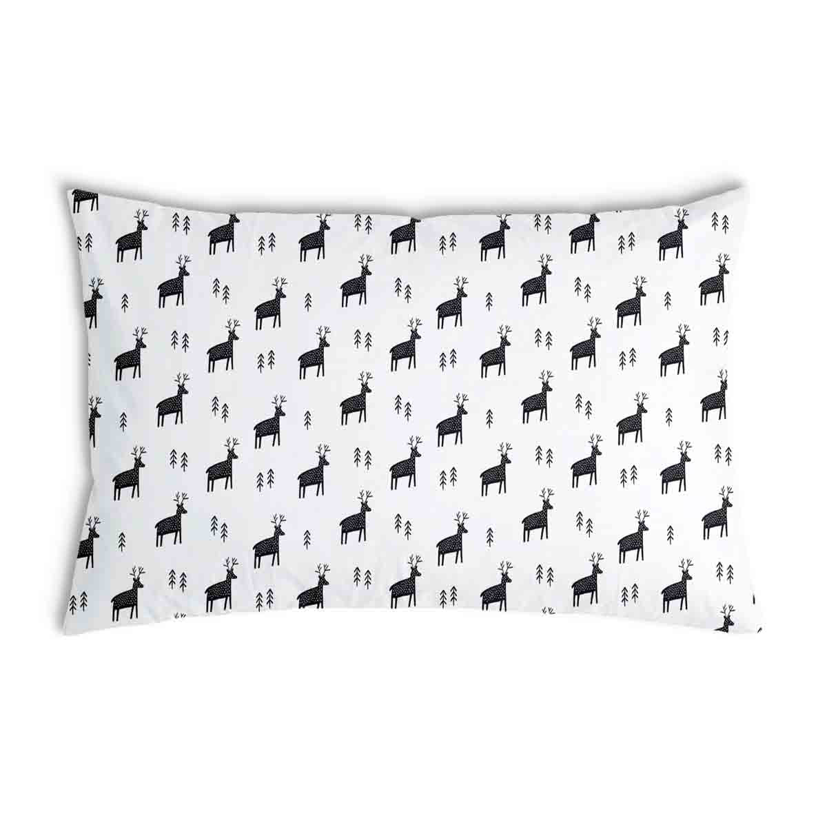 Coussin de santé blanc avec rennes