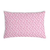 Health pillow pink red hearts